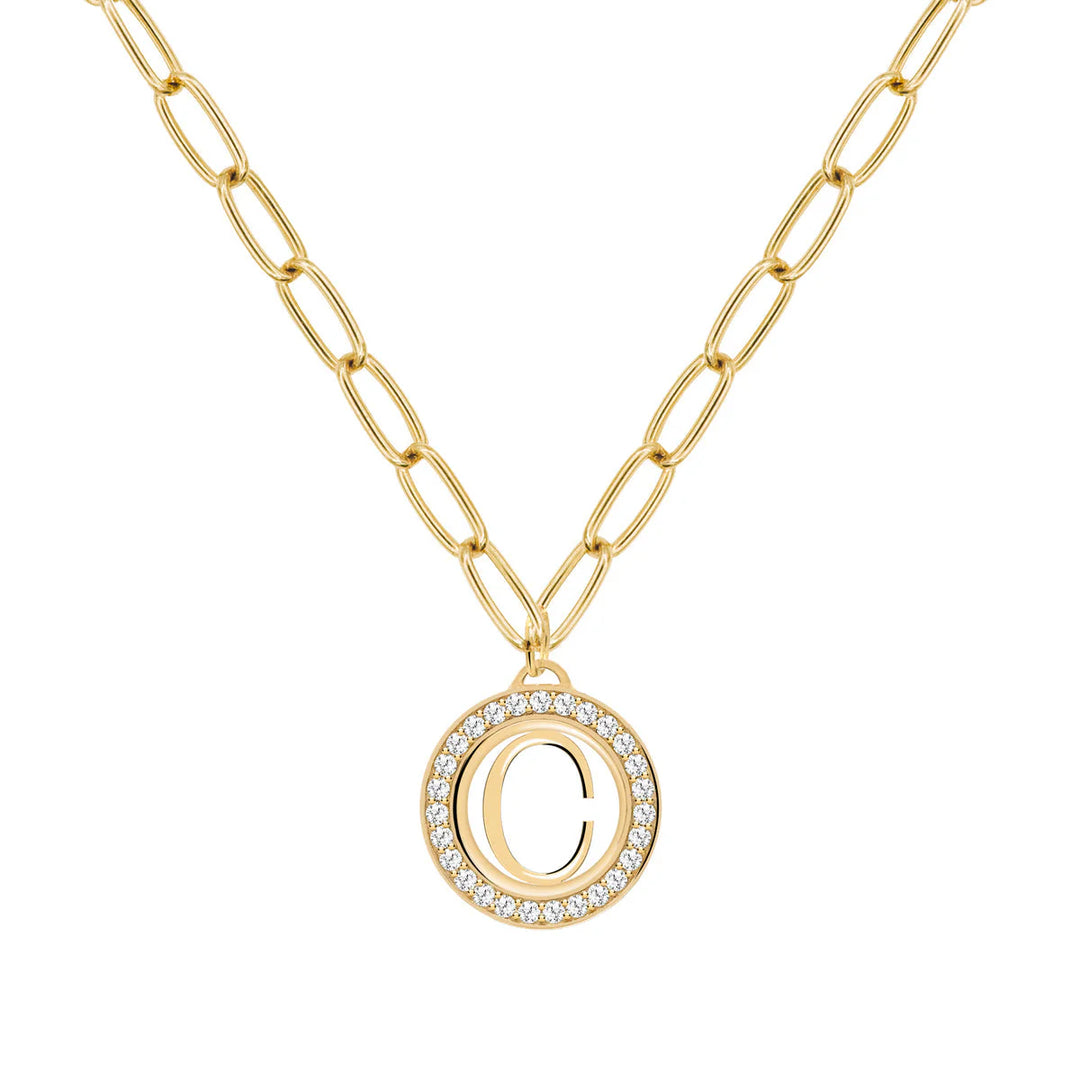 1.50TCW Round Diamond Customized Moissanite April Birthstone Necklace