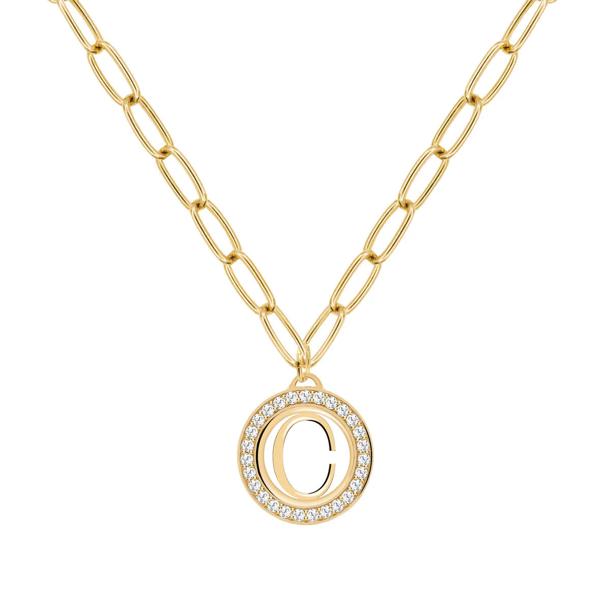 1.50TCW Round Diamond Customized Moissanite April Birthstone Necklace