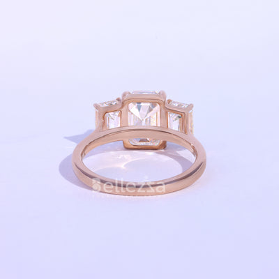 2.0CT Emerald Cut Three Stone Engagement Ring - Ready To Ship