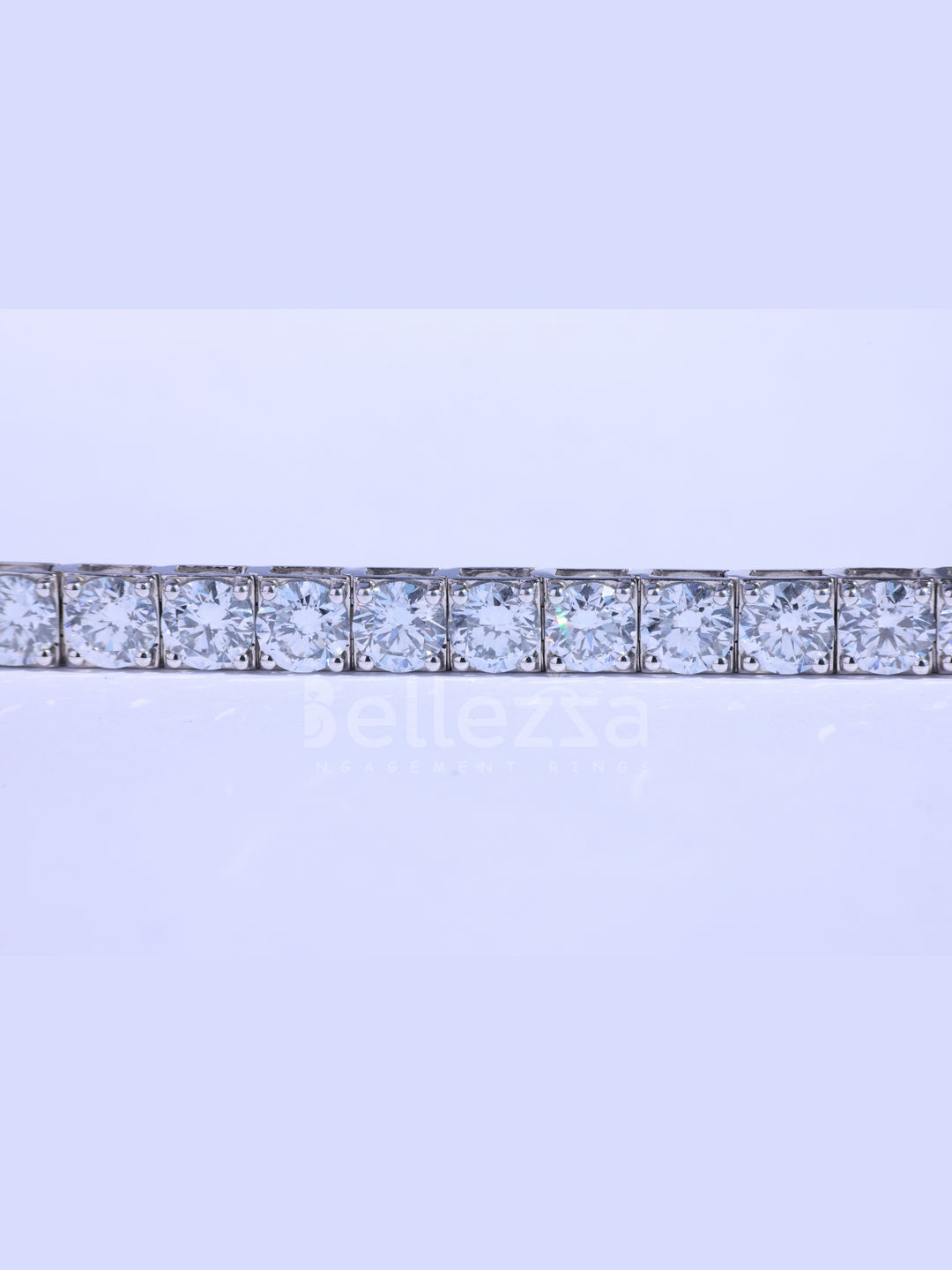 Round Brilliant Cut Diamond Moissanite Teniss Wedding Bracelet