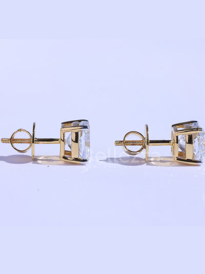Cushion Cut Diamond Moissanite Stud Earrings For Her