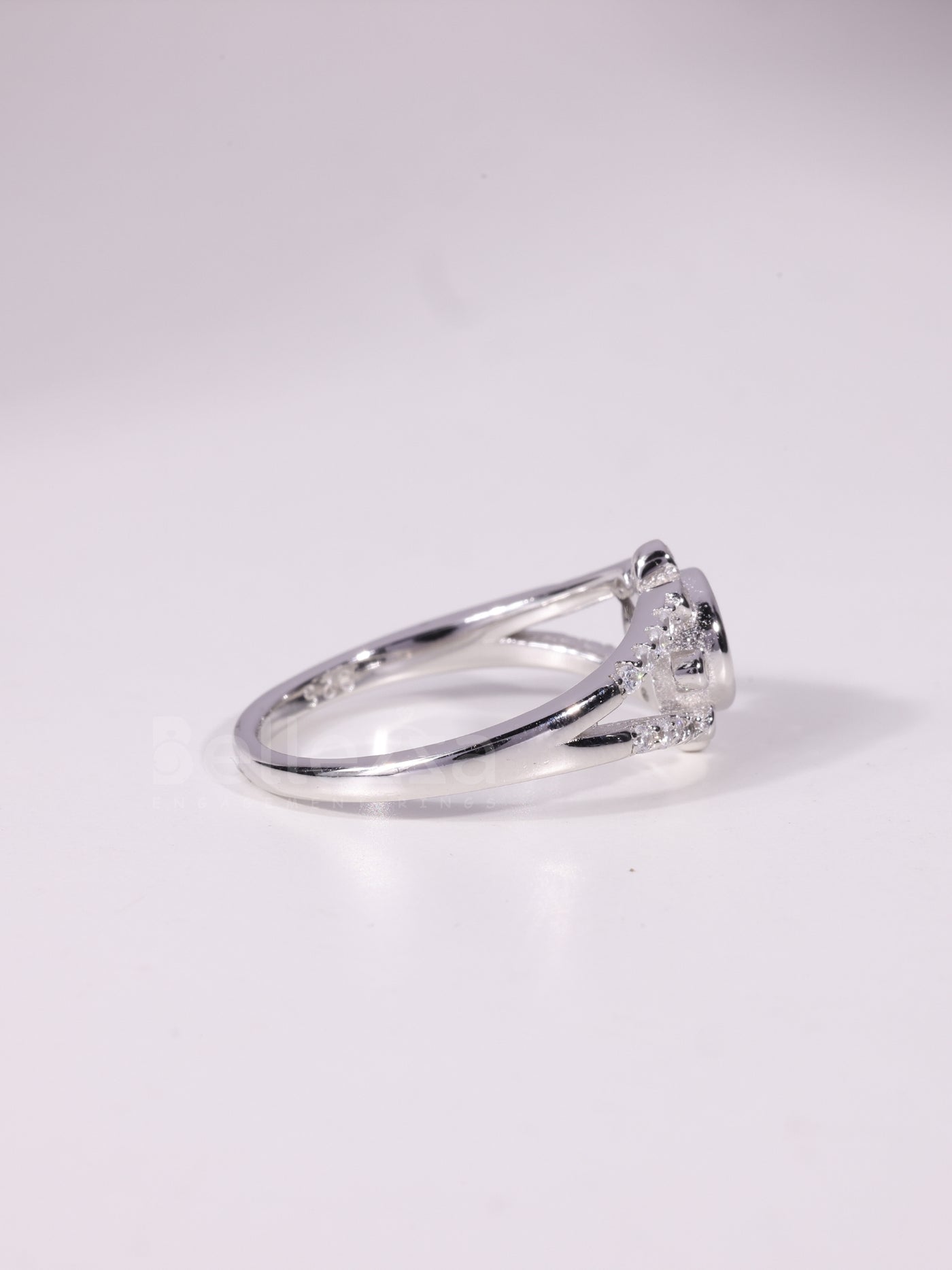 1.0CT-3.0CT Round Cut Cluster Diamond Engagement Ring