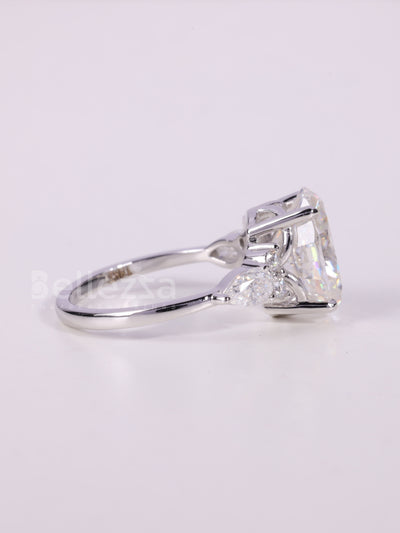 2.0CT-3.0CT Oval Cut Cluster Diamond Engagement Ring