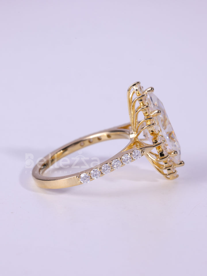 3.0CT Marquise Cut Vintage Moissanite Engagement Ring For Her