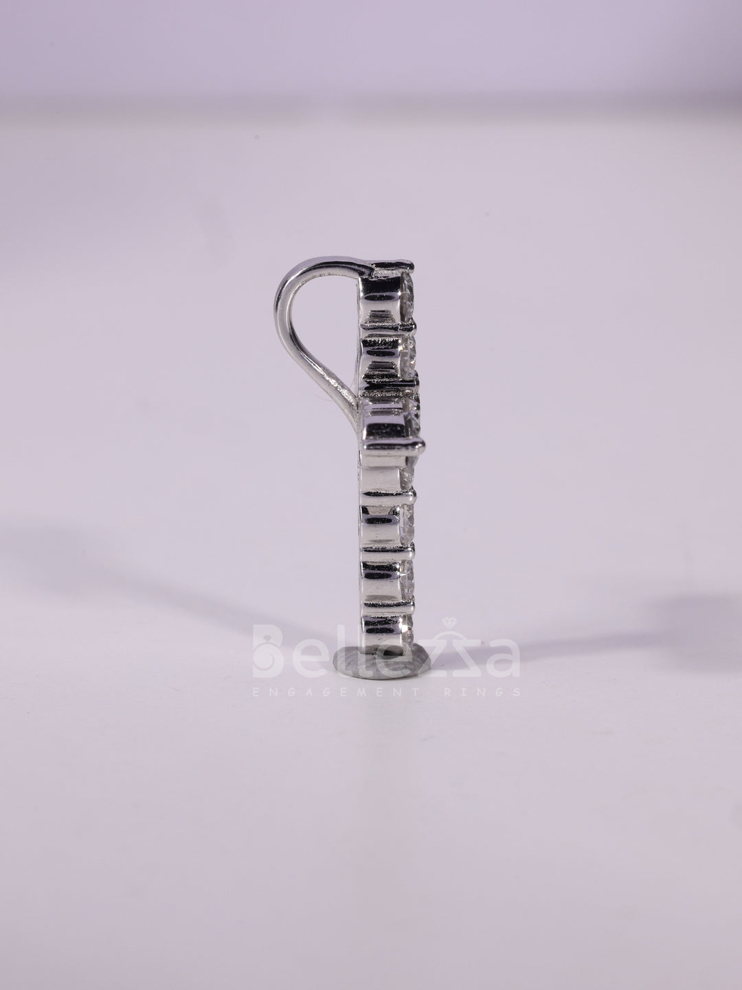 Round Cut Diamond Cross Pendant Necklace For Her