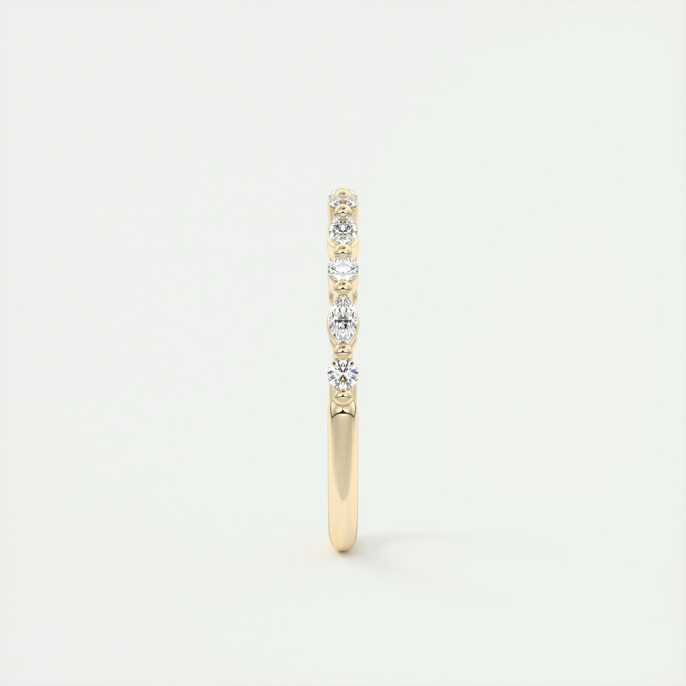 marquise-round-alternative-moissanite-wedding-band