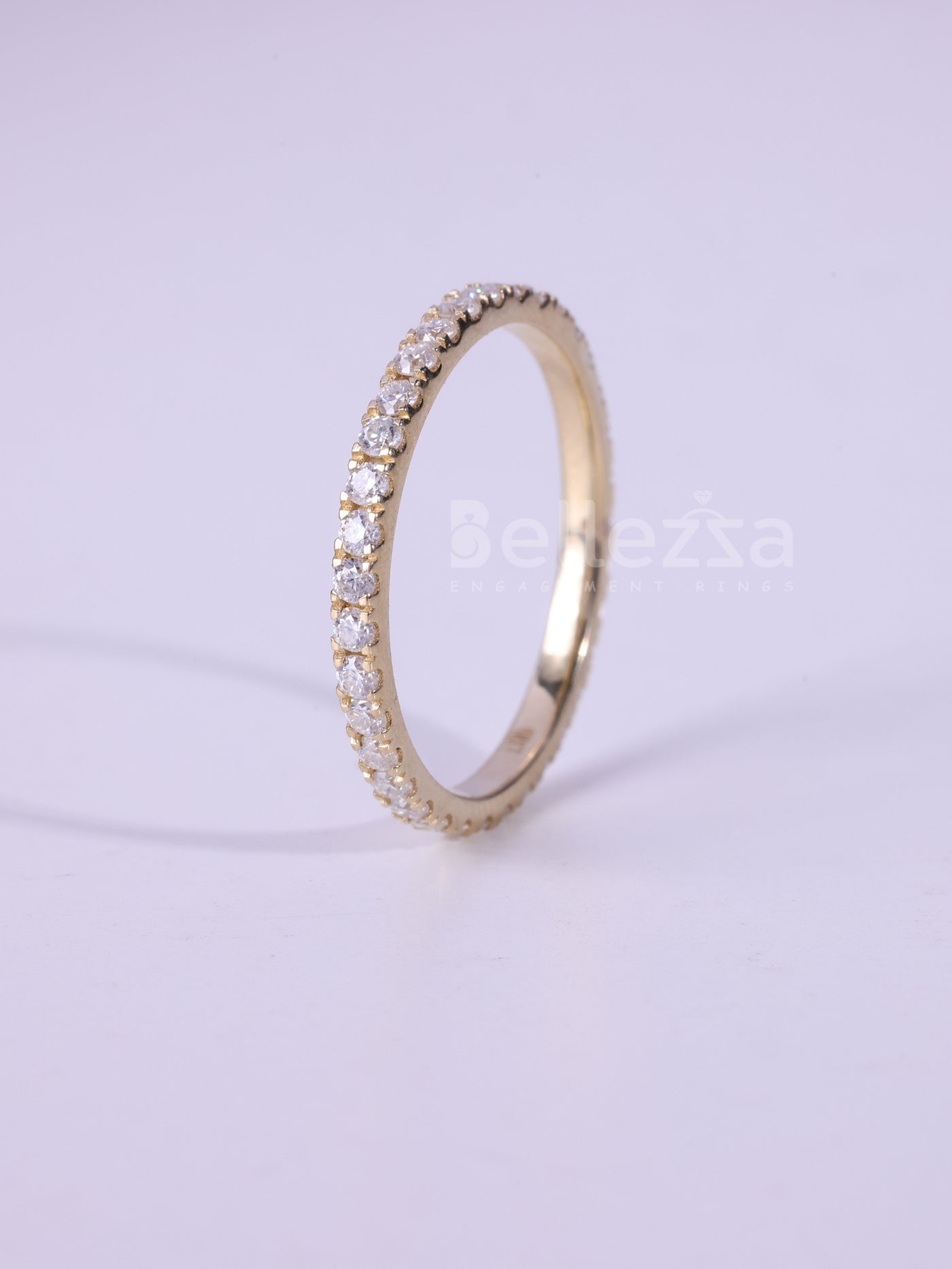 0.90TCW Round Cut Full Eternity Wedding Band For Her