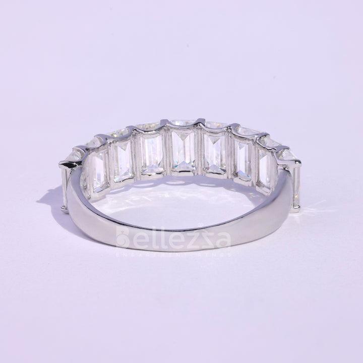 1.75 CT Emerald Cut Pave Setting Engagement Ring - Ready To Ship