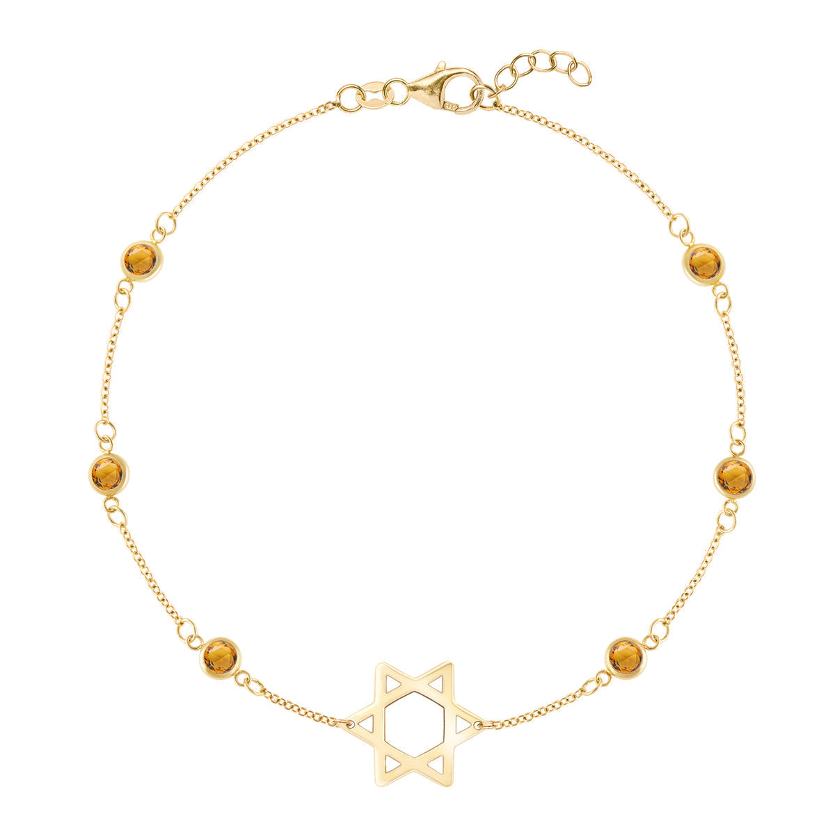 1.50TCW Round Diamond Star Moissanite November Birthstone Bracelet