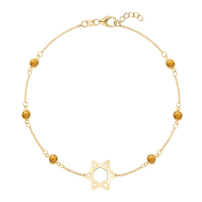 1.50TCW Round Diamond Star Moissanite November Birthstone Bracelet