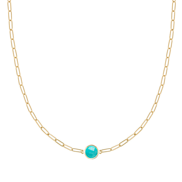 0.84TCW Round Cut Solitaire Moissanite November Birthstone Necklace