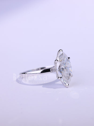 2.0CT-3.0CT Marquise Cut Classic Solitaire Engagement Ring