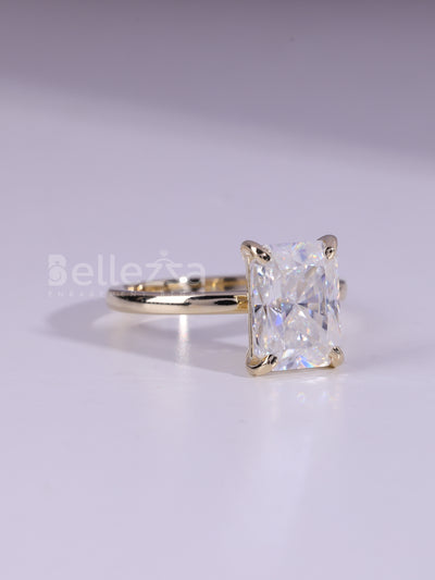 1.50CT Radiant Cut Diamond Solitaire Moissanite Engagement Ring
