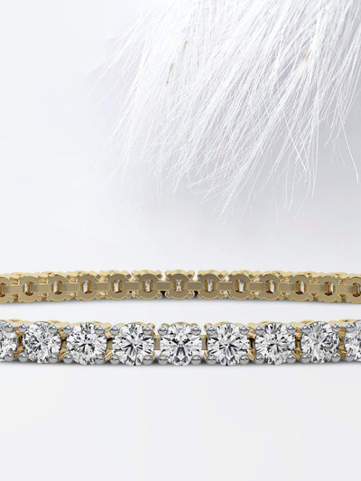 3.0ct Round Cut Tennis Moissanite Diamond Bracelet For Women