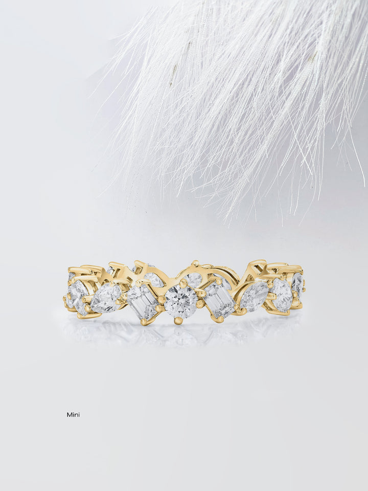 Mixed Shape Eternity Diamond Wedding Band For Women