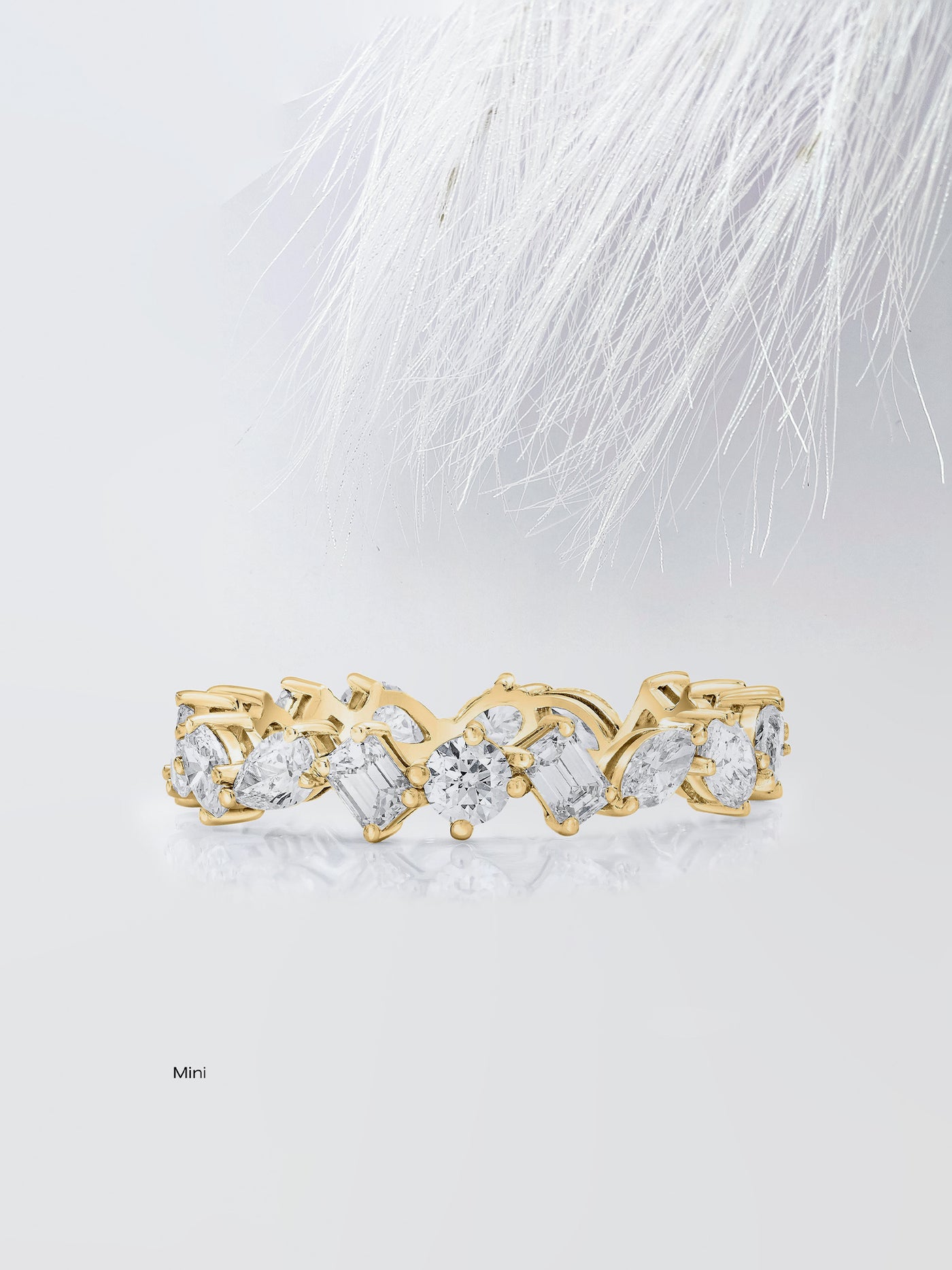 Mixed Shape Eternity Diamond Wedding Band For Women