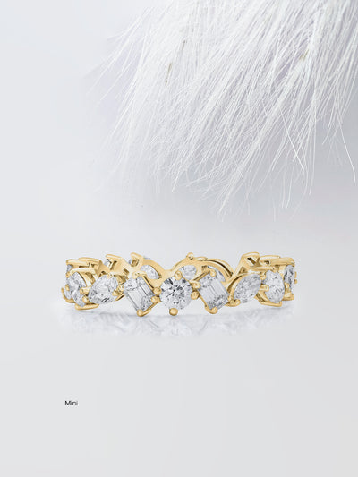 Mixed Shape Eternity Diamond Wedding Band For Women