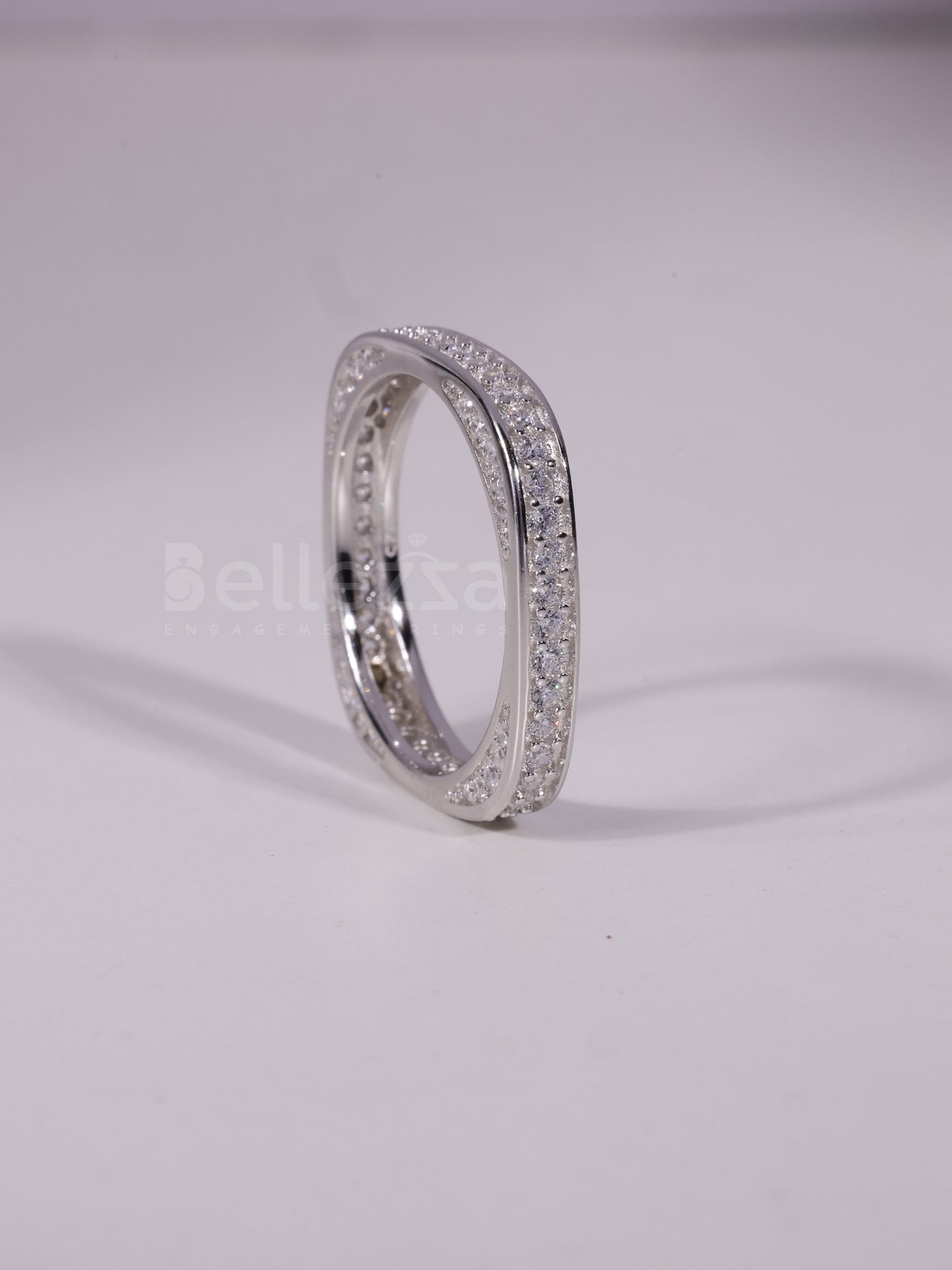 0.50TCW Round Cut Unique Eternity Wedding Band For Her