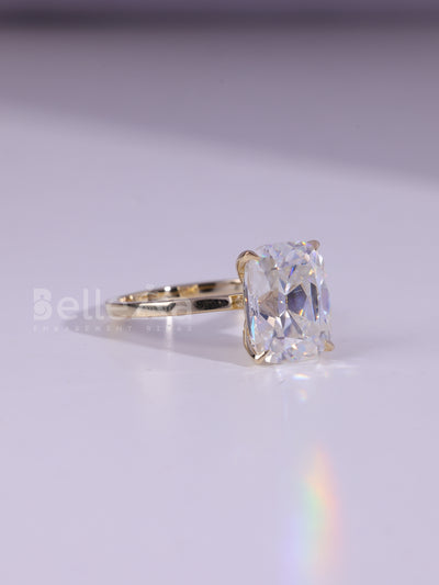 1.50CT Elongated Cushion Cut Solitaire Engagement Ring