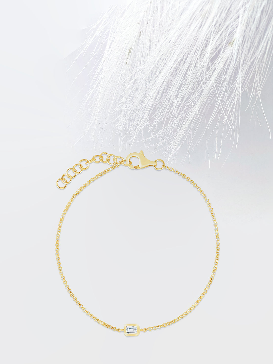 0.15ct Mixed Shapes Bezel Set Diamond Moissanite Bracelet For Women