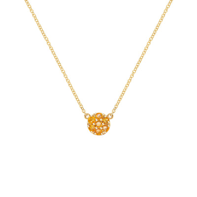 0.84TCW Round Cut Floral Moissanite November Birthstone Necklace