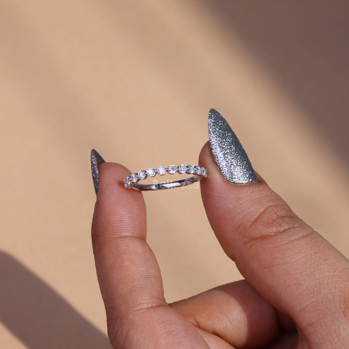 0.50TCW Round Brilliant Diamond Wedding Band - Ready to Ship