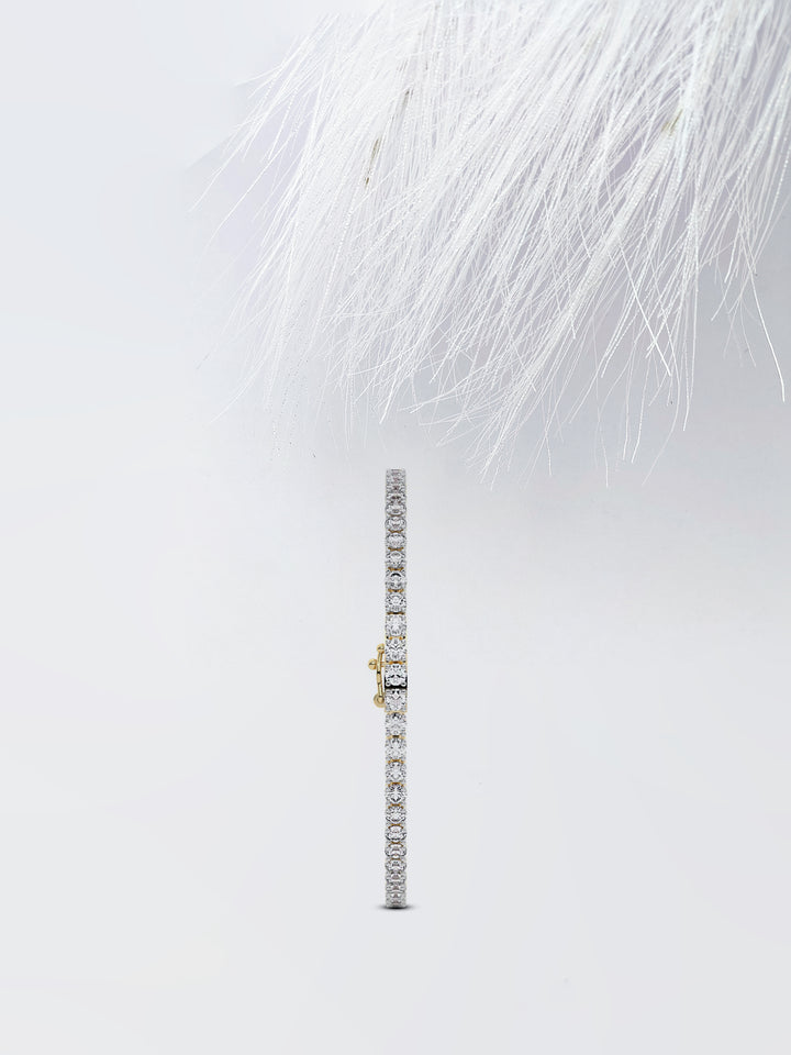 3.0ct Round Cut Tennis Moissanite Diamond Bracelet For Women