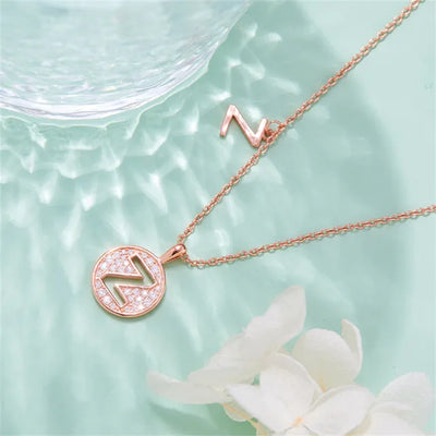 " Z " Letter Moissanite Diamond Necklase for Women