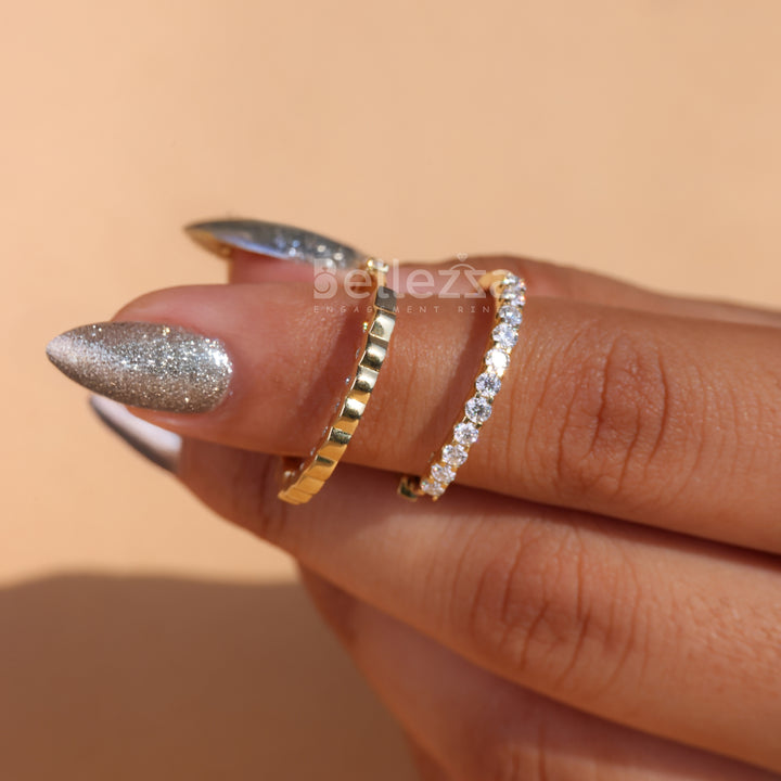 2.40TCW Round Diamond Moissanite Hoop Earrings - Ready To Ship