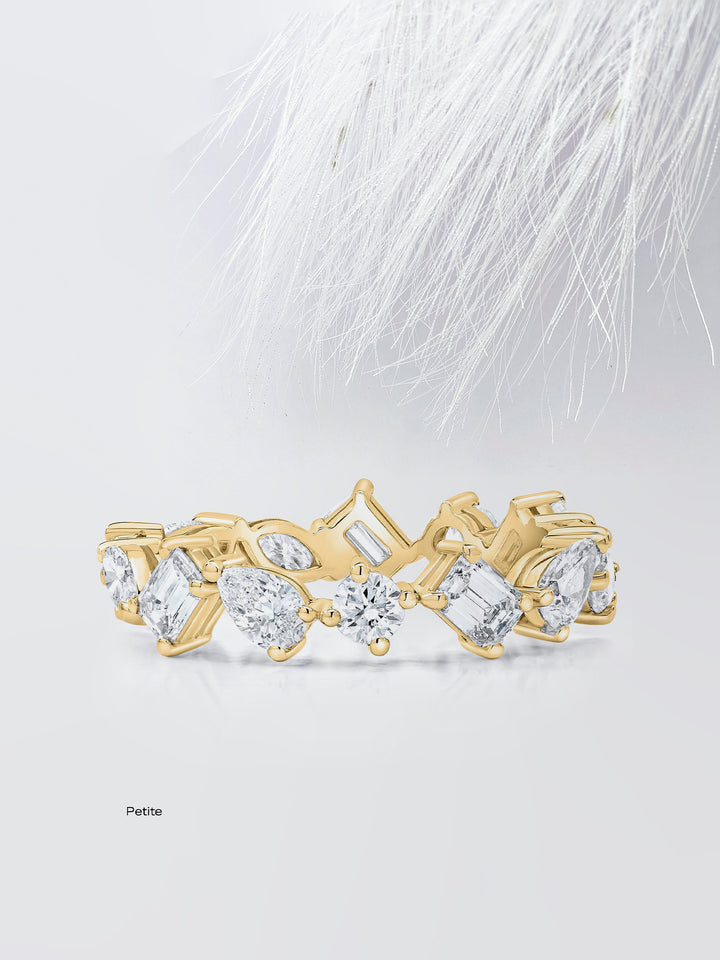 Mixed Shape Eternity Diamond Wedding Band For Women