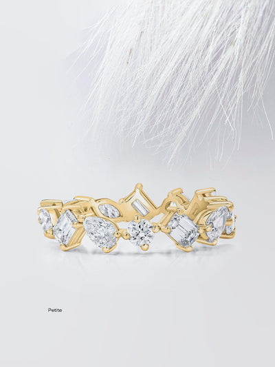 Mixed Shape Eternity Diamond Wedding Band For Women