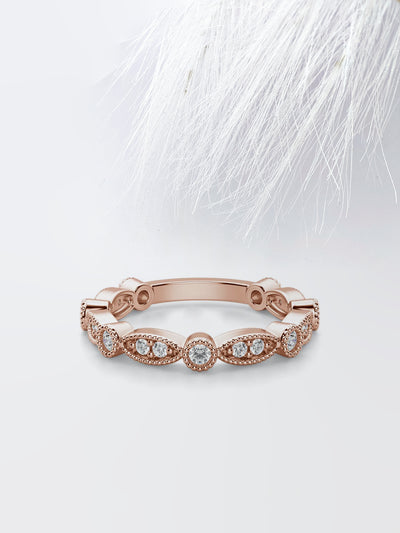 Round Cut 3\4 Eternity Diamond Wedding Band For Her