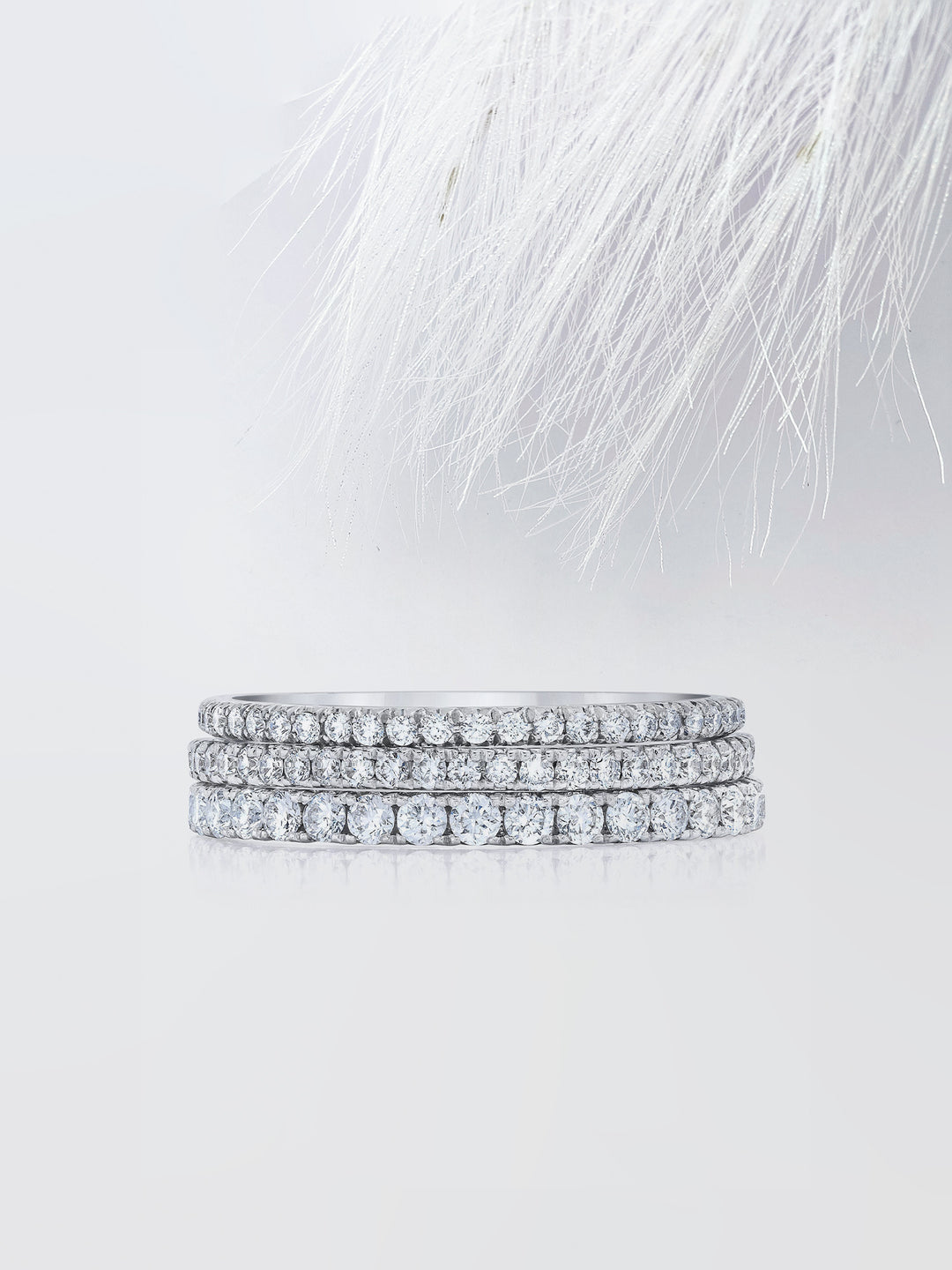 Round Cut Eternity Diamond Wedding Band For Women