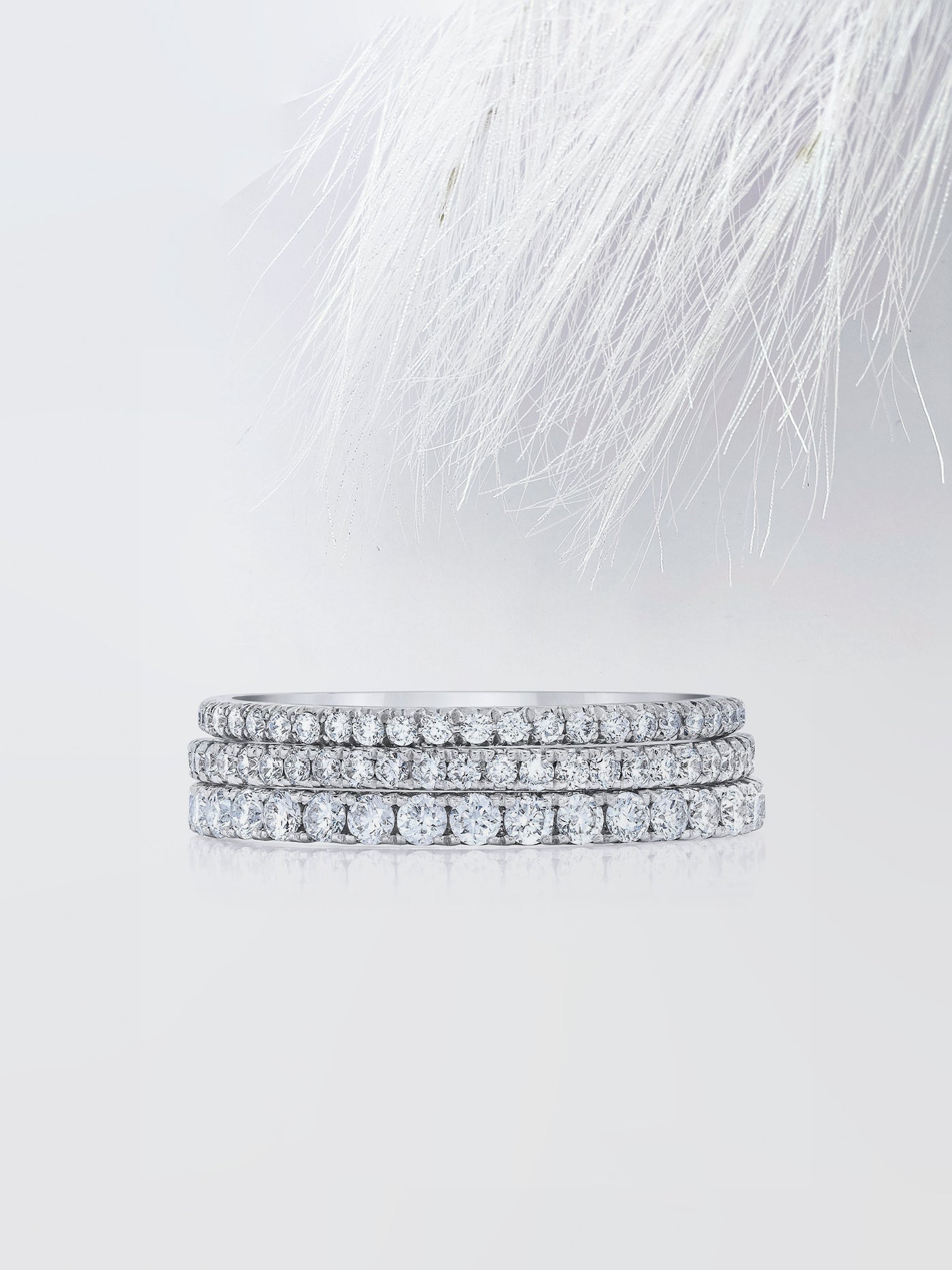 Round Cut Eternity Diamond Wedding Band For Women