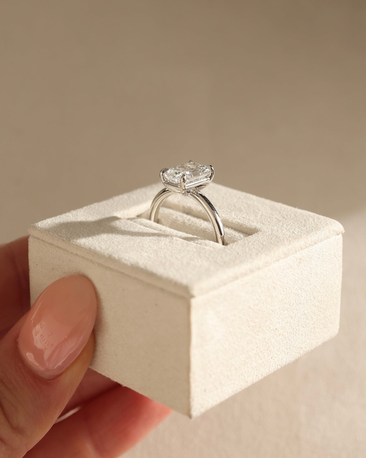 1.50 CT Radiant Cut Solitaire Moissanite Engagement Ring