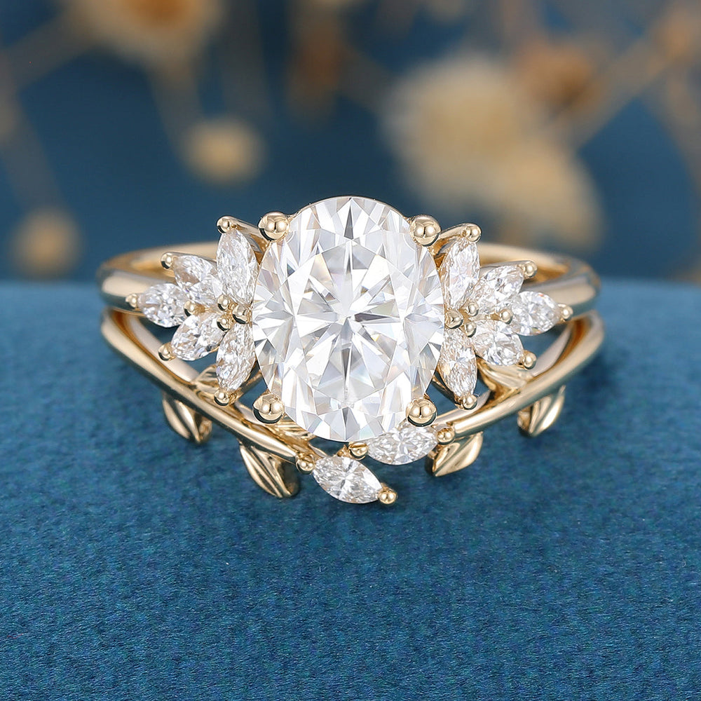 oval-shaped-moissanite-cluster-bridal-set