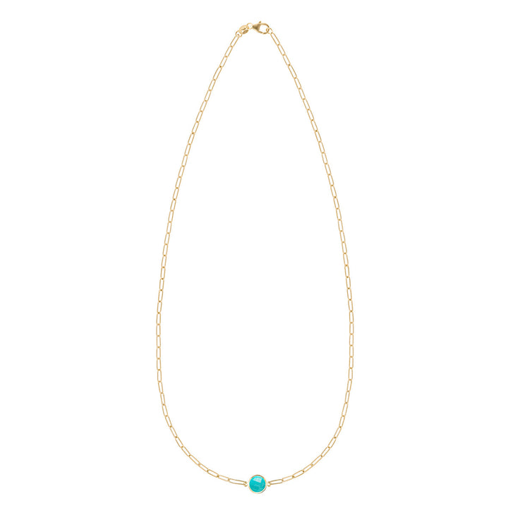 0.84TCW Round Cut Solitaire Moissanite November Birthstone Necklace