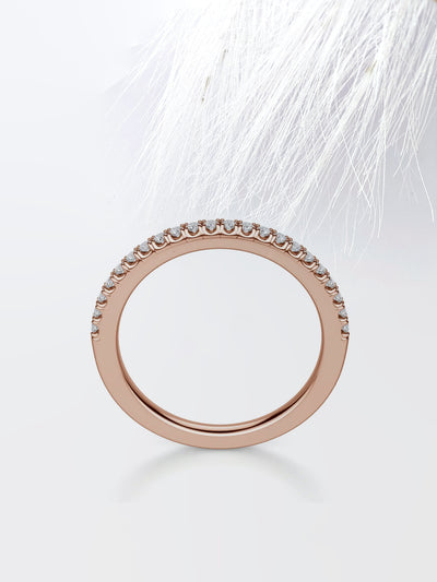 Round Cut Eternity Diamond Wedding Band For Women