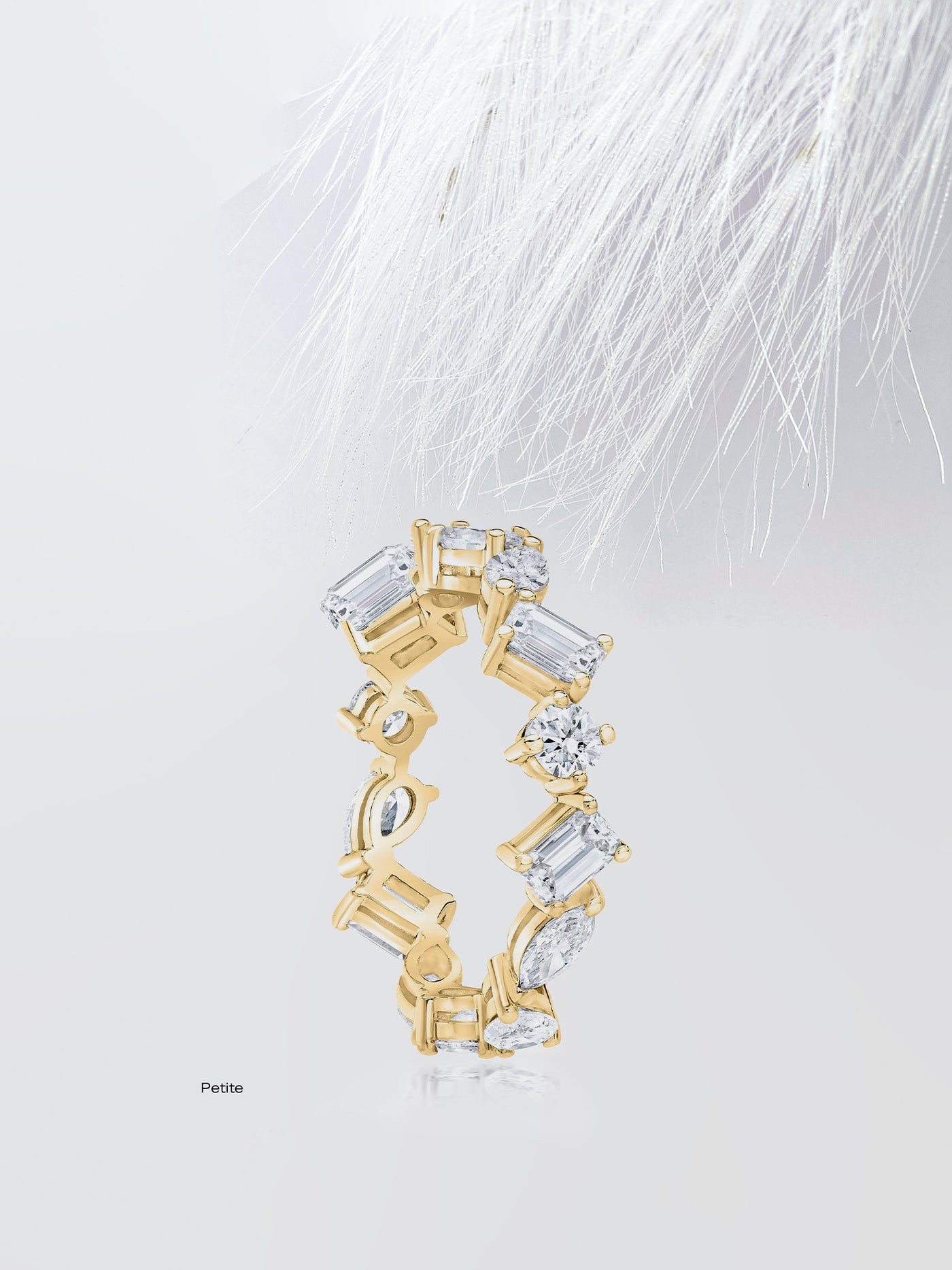 Mixed Shape Eternity Diamond Wedding Band For Women