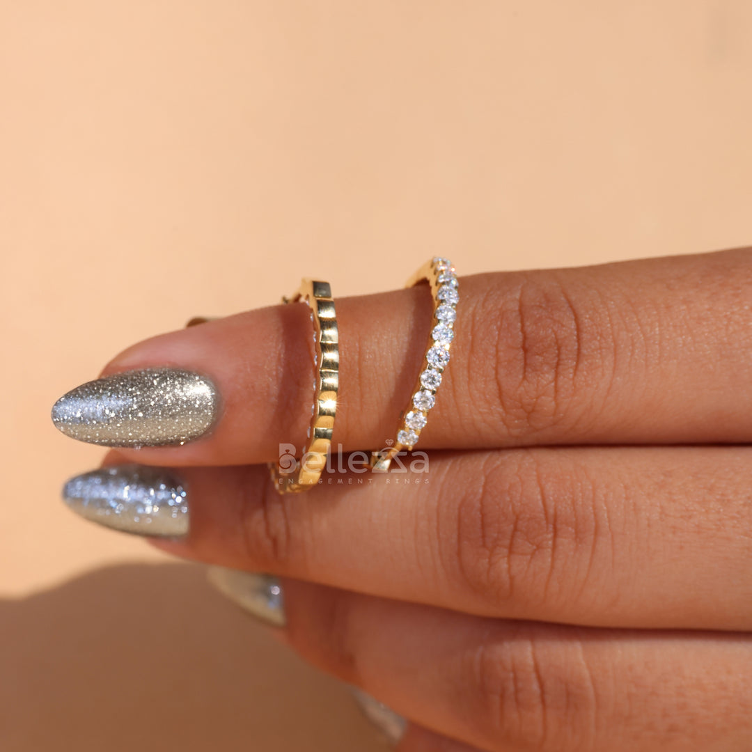 2.40TCW Round Diamond Moissanite Hoop Earrings - Ready To Ship