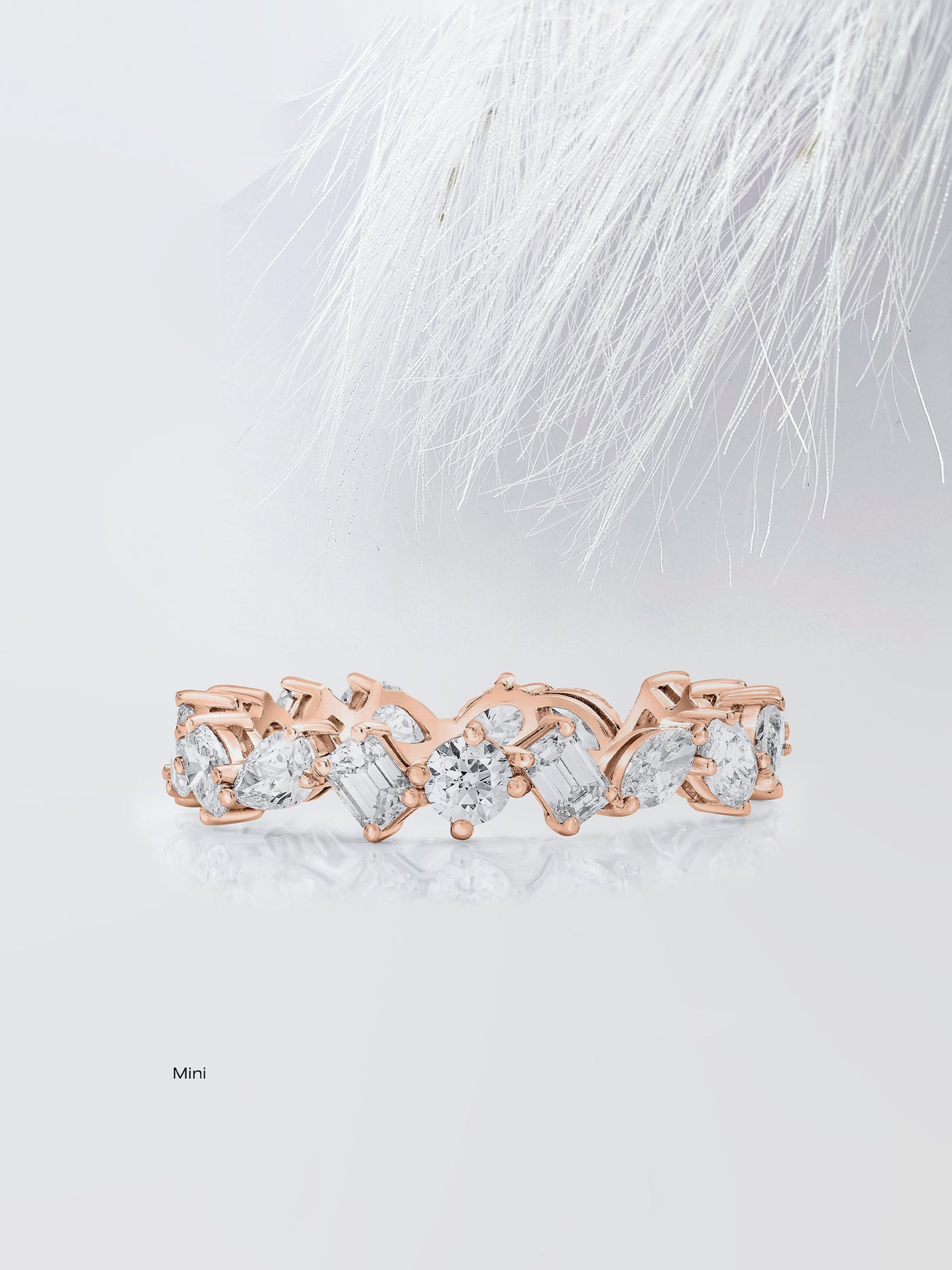 Mixed Shape Eternity Diamond Wedding Band For Women