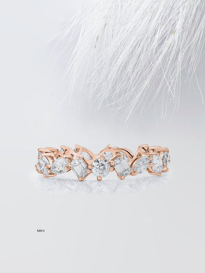 Mixed Shape Eternity Diamond Wedding Band For Women