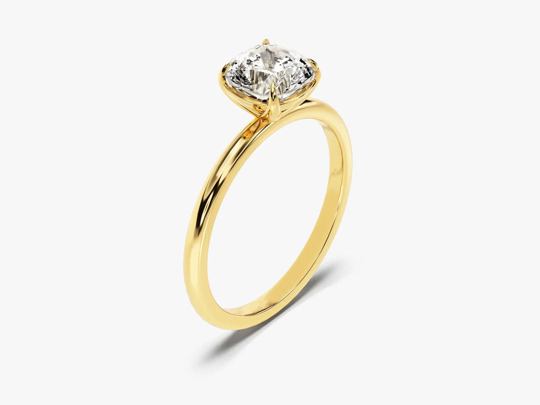 1.50CT Cushion Cut Solitaire Diamond Moissanite Engagement Ring