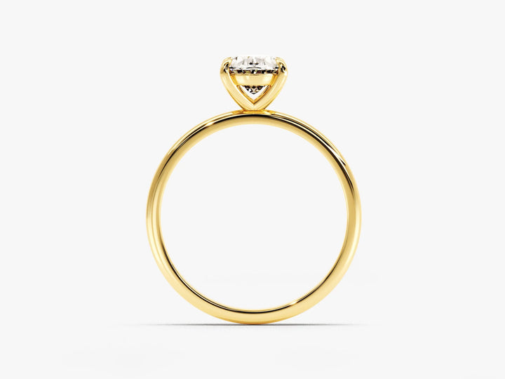 1.50CT Solitaire Oval Cut Diamond Moissanite Engagement Ring