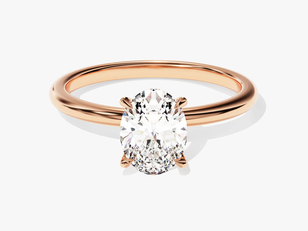 1.50CT Solitaire Oval Cut Diamond Moissanite Engagement Ring