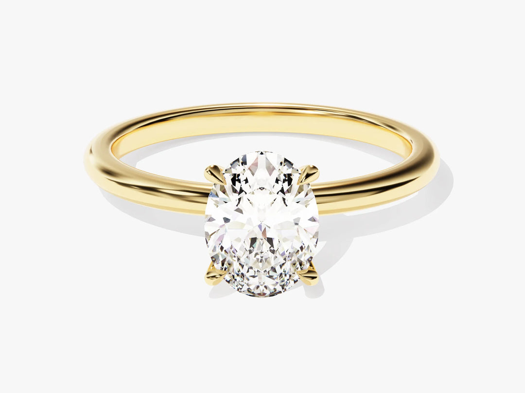 1.50CT Solitaire Oval Cut Diamond Moissanite Engagement Ring