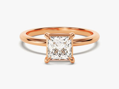 1.50CT Princess Cut Diamond Solitaire Moissanite Engagement Ring