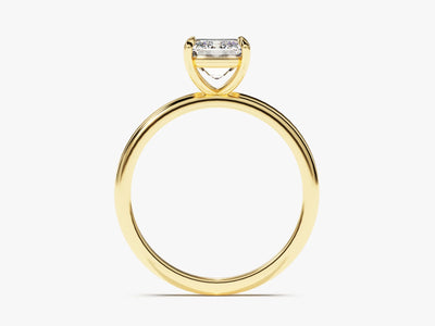 1.50CT Emerald Diamond Solitaire Moissanite Engagement Ring