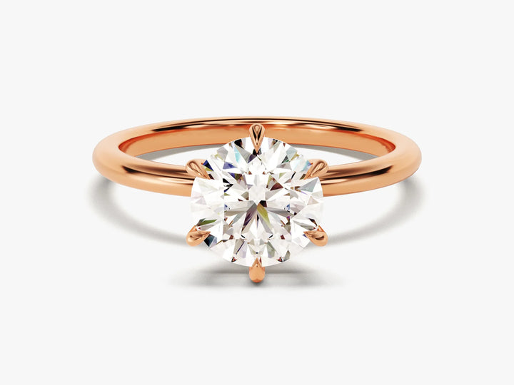 1.50CT Round Brilliant Cut Solitaire Moissanite Engagement Ring