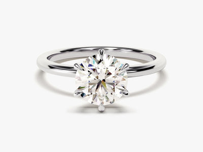 1.50CT Round Brilliant Cut Solitaire Moissanite Engagement Ring